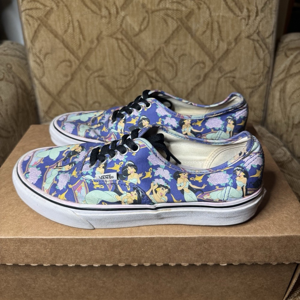 RARE Vans x Disney Princess Jasmine Sneakers Limited‎ Edition Women's 8.5